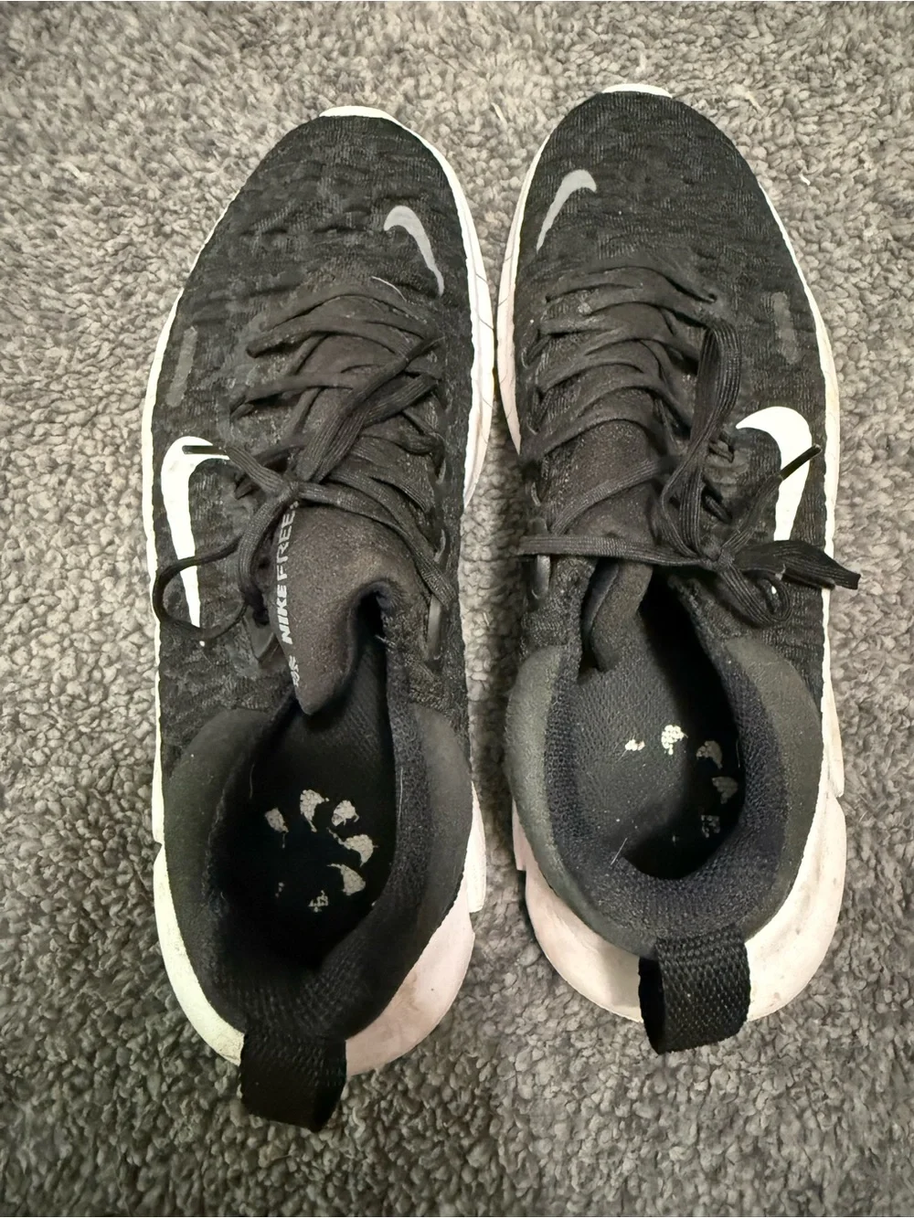 Nike Black and White Athletic Shoes